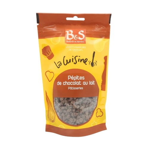 Pépites de chocolat au lait sachet 125g B&S