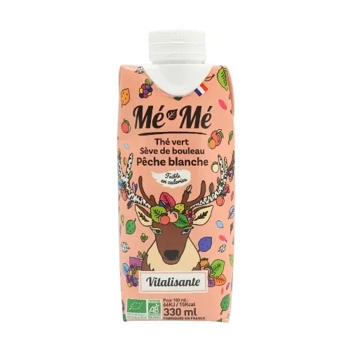 Thé pêche BIO bouteille 33cl Mémé