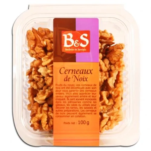 Noix cerneaux moitier France B&S barquette 100g
