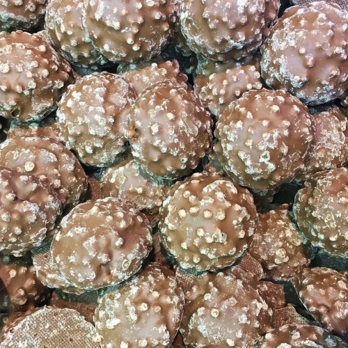 Guimauves au chocolat croustillantes coeur caramel