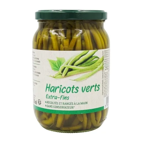 Haricots verts entiers extra fins bocal pne 660g