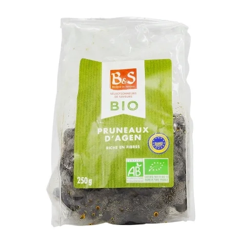 Pruneaux calibre 33/44 BIO paquet 250g B&S