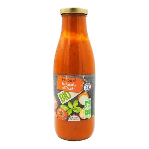Velouté de tomates et basilic BIO bouteille 73cl