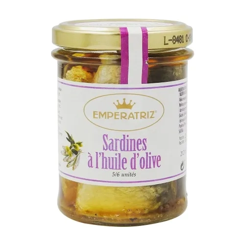 Sardines à l'huile d'olive bocal 133g pne