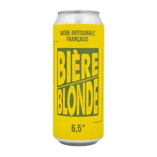 Bière blonde 6.5 canette 50cl