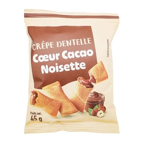 Crêpe dentelle cacao noisette paquet 45g