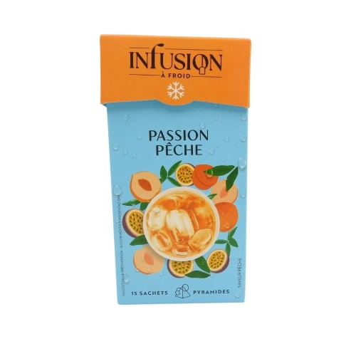 Infusion froide passion pêche boîte de 15 sachets