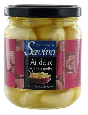 Ail apéritif vinaigrette pot 210ml Savino
