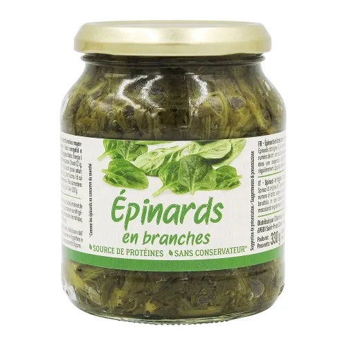 Épinards en branches bocal pne 240g
