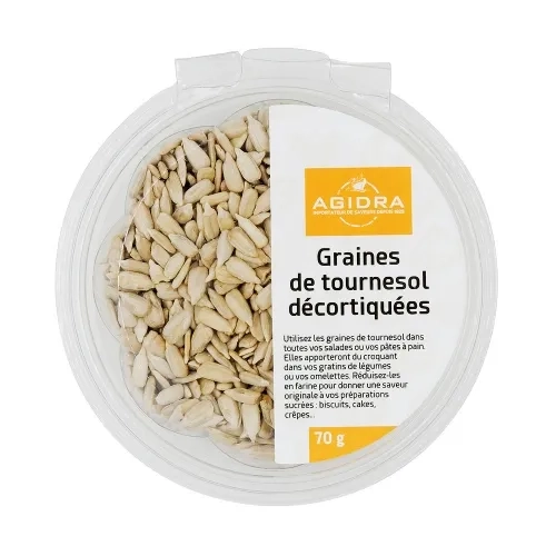 Graines de Tournesol décortiquées bqt 70g Agidra