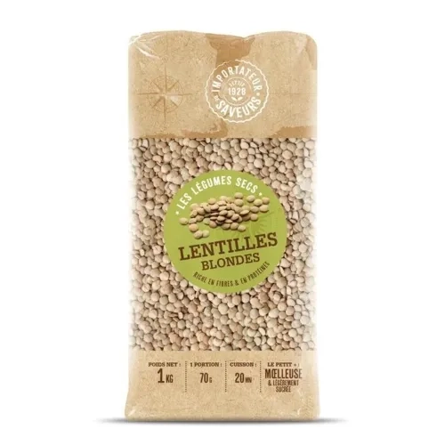Lentilles blondes paquet 1kg IDS