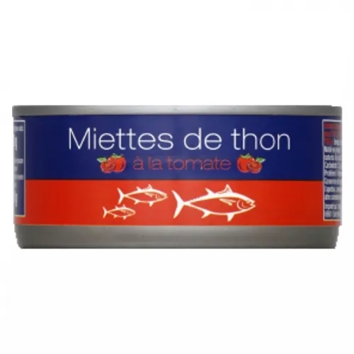 Miettes de thon à la tomate 1/5  conserve pne 104g