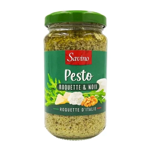Sauce pesto roquette noix pot 190g Savino