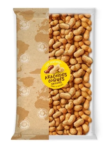 Arachides coques grillées paquet 500g IDS