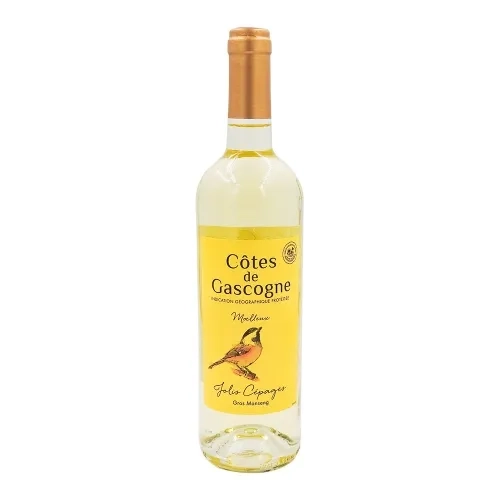 Vin blanc moelIeux Gascogne Jolis Cépages IGP 75cl