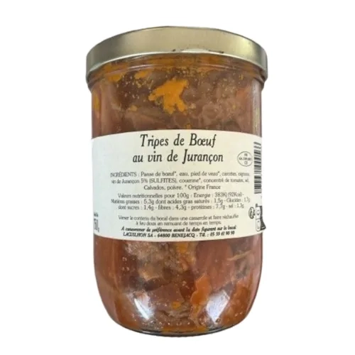 Tripes de bœuf au vin de Jurançon bocal 750g