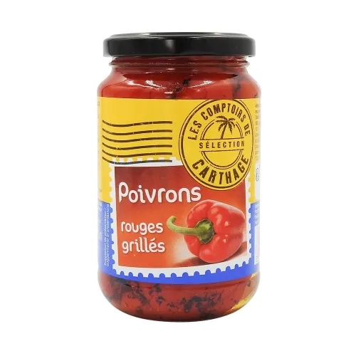 Poivrons rouges grillés bocal pne 220g