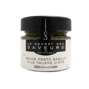 Sauce pesto basilic à la truffe d'été pot 80g