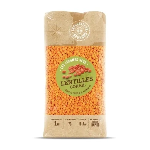 Lentilles corail paquet 1kg IDS