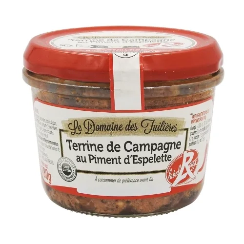 Terrine de campagne au piment d'Espelette pt 180gr