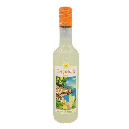 Sirop de menthe citron bouteille 50cl Eyguebelle