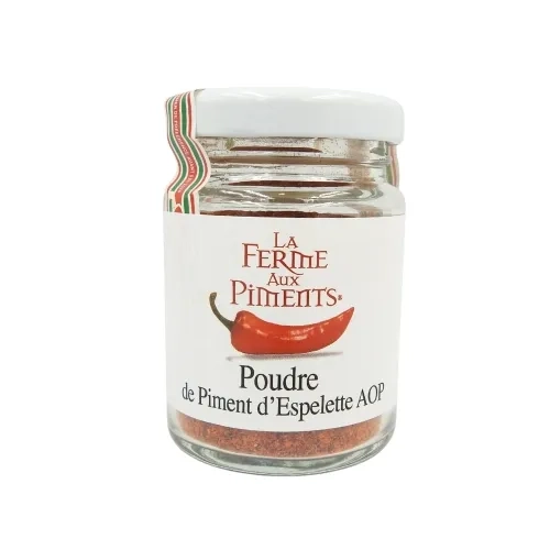 Poudre de piment d'espelette AOP flacon 40g