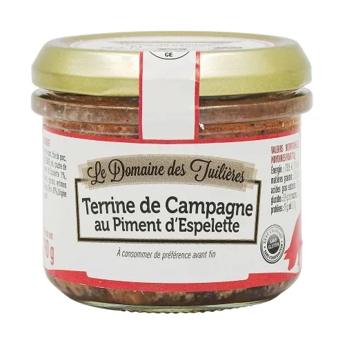 Terrine de Campagne Piment bocal 90g