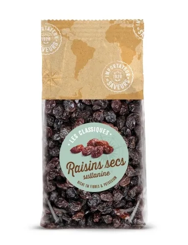 Raisins secs Sultanine paquet 500gr IDS