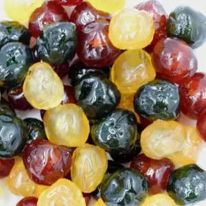 Fruits confits bigarreaux tricolores