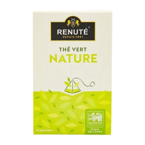 Thé vert boîte 20 pyramides Renuté