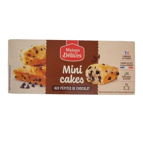 Mini cakes aux pépites de chocolat paquet 150g