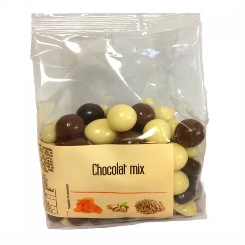 Mélange fruits secs enrobés 3 chocolats pqt 250g