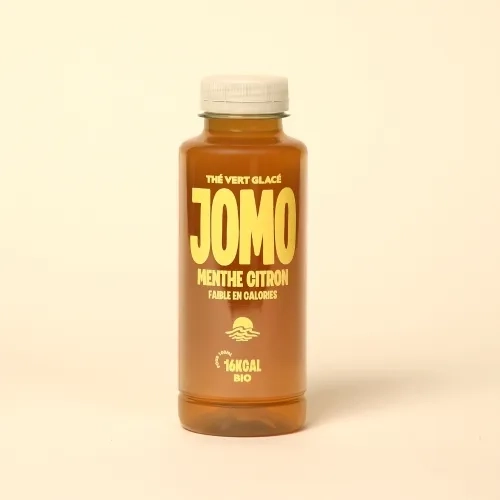 Thé vert glacé saveur menthe citron BIO 35cl JOMO