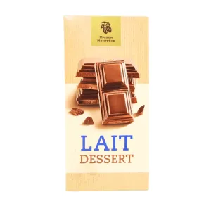 Chocolat lait pâtissier tablette 200g Maison Montfève