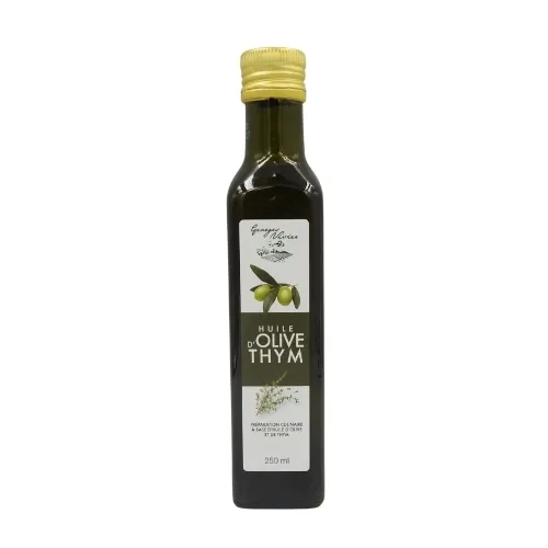 Huile d'olive au thym bouteille 250ml