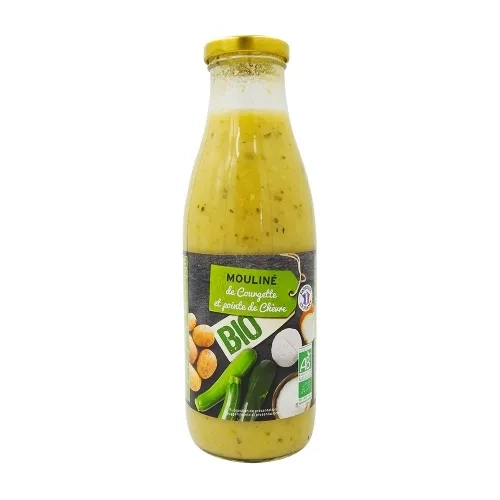 Mouliné de courgettes et chèvre BIO bouteille 73cl