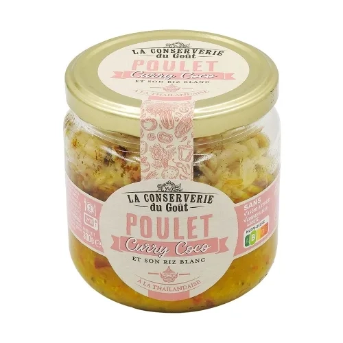 Poulet curry coco bocal 300g