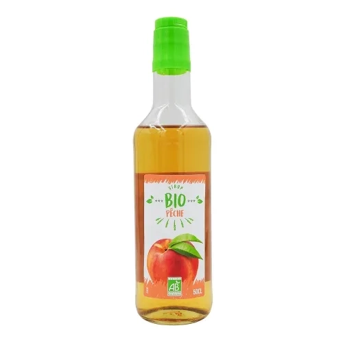 Sirop de pêche BIO France bouteille 50cl
