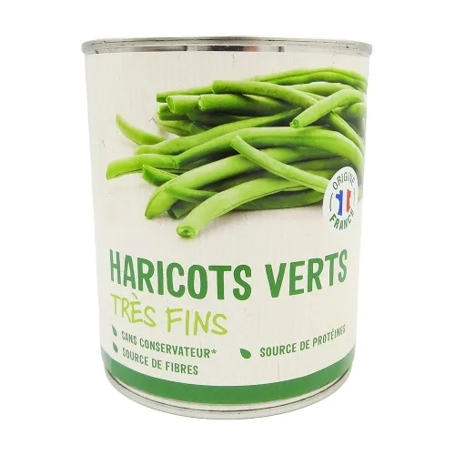 Haricots verts très fins boîte 440g PNE