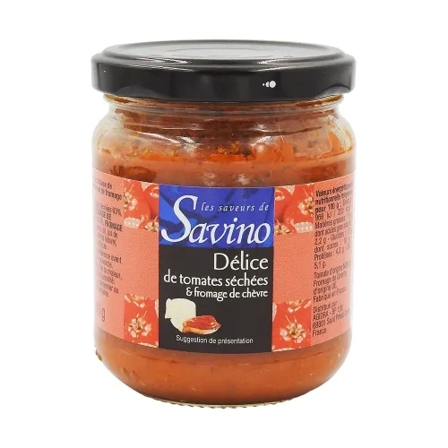 Confinade tomate et chèvre bocal 190g Savino
