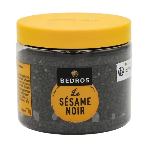 Sésame noir pot 110g Bédros