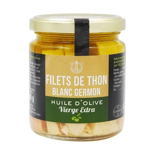 Filets thon blanc germon huile d'olive pne 150g