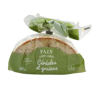 Pain aux céréales et aux graines paquet 500g