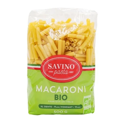 Pâtes Macaroni N°170 BIO pqt 500g Savino Pasta