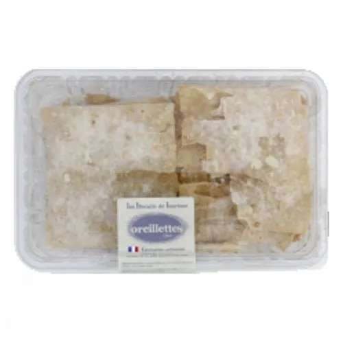 Oreillettes sucre glace  barquette 200g