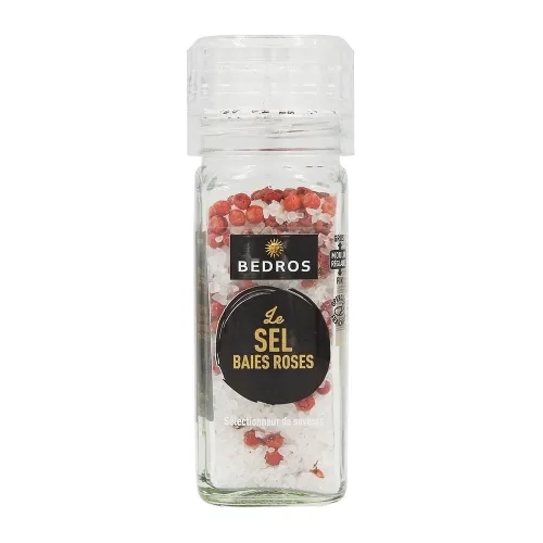 Sel aux baies roses moulin 78g  Bédros