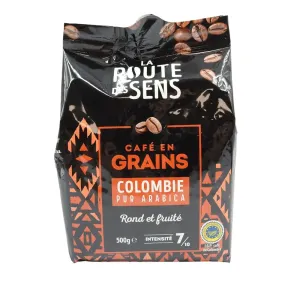 Café grains 100% Arabica Colombie paquet 500g