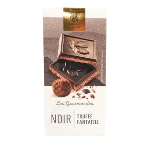 Chocolat noir truffé fantaisie tablette 150g Maison Montfève