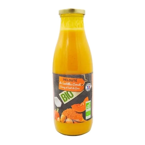 Vélouté de lentilles curry coco BIO btl 74cl