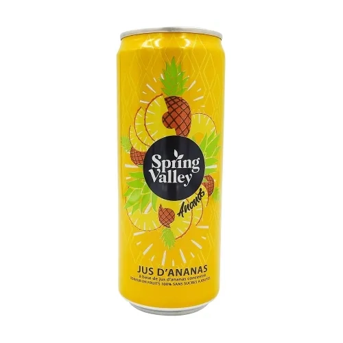 Jus d'ananas 100% canette 33cl